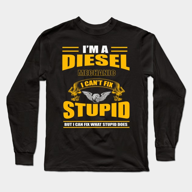 diesel mechanic Long Sleeve T-Shirt by Red Bayou